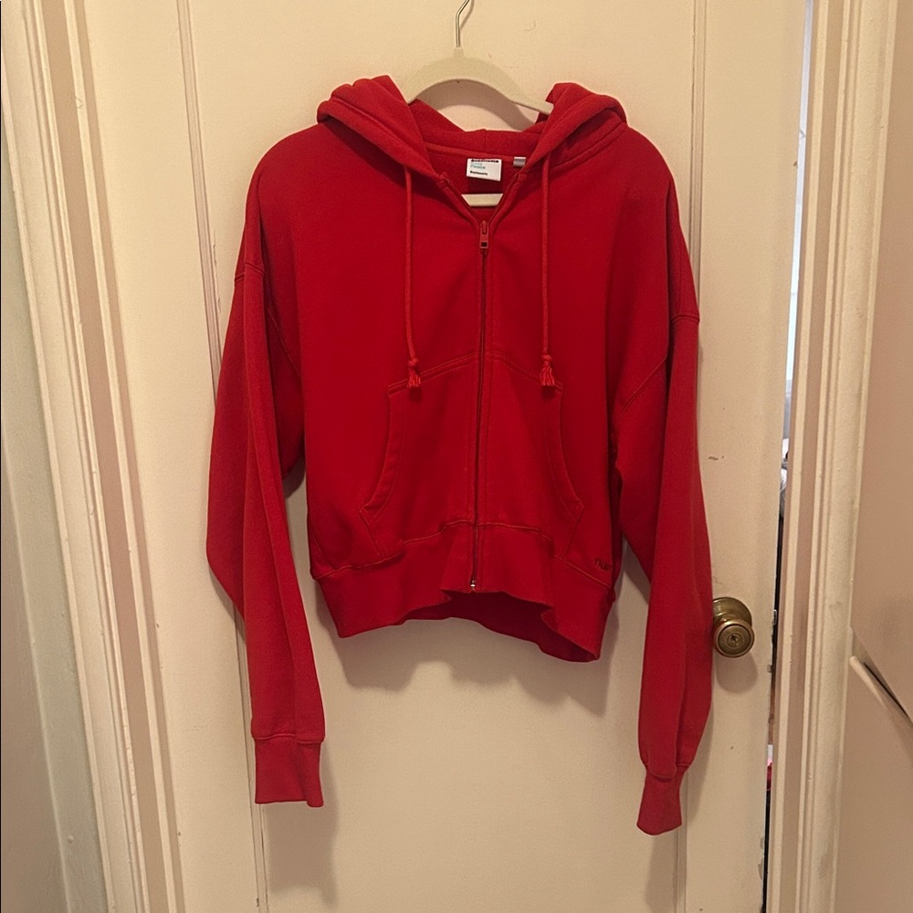 TNA Cozy SweatFleece Boyfriend Boxy Zip Hoodie